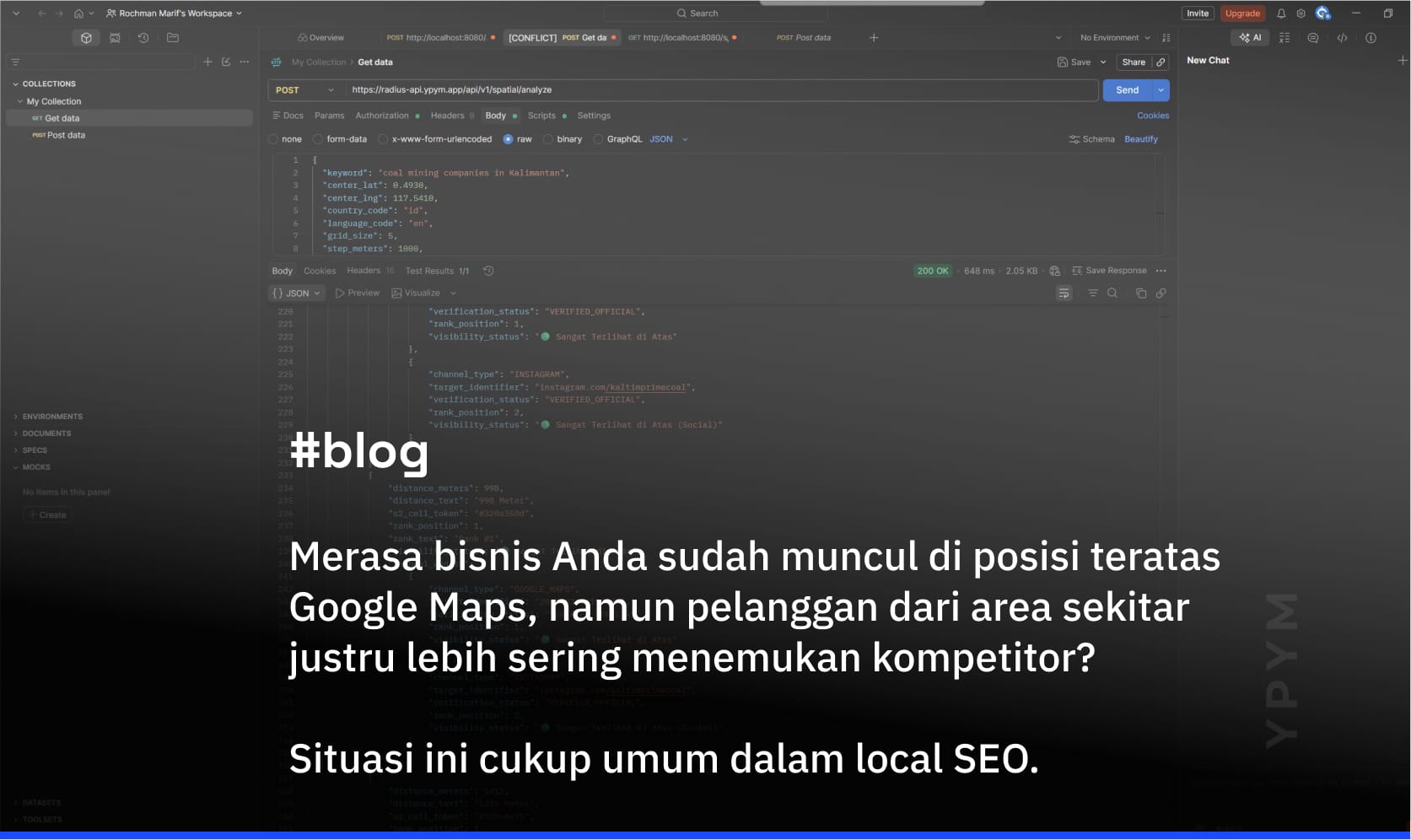 Radius by YPYM, Rank Tracker untuk Analisis Posisi berdasarkan Jarak Toko